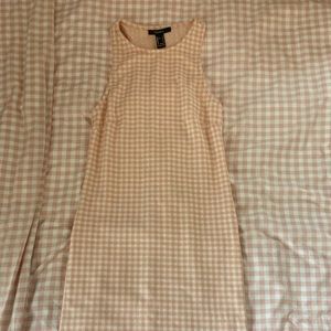 Pink & White Gingham Mini Dress